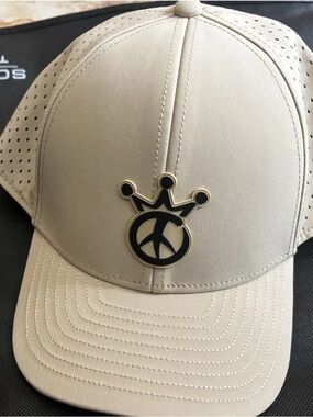 NWT Scotty Cameron Gallery MELIN A-Game Hydro Peace Crown Golf Hat Khaki